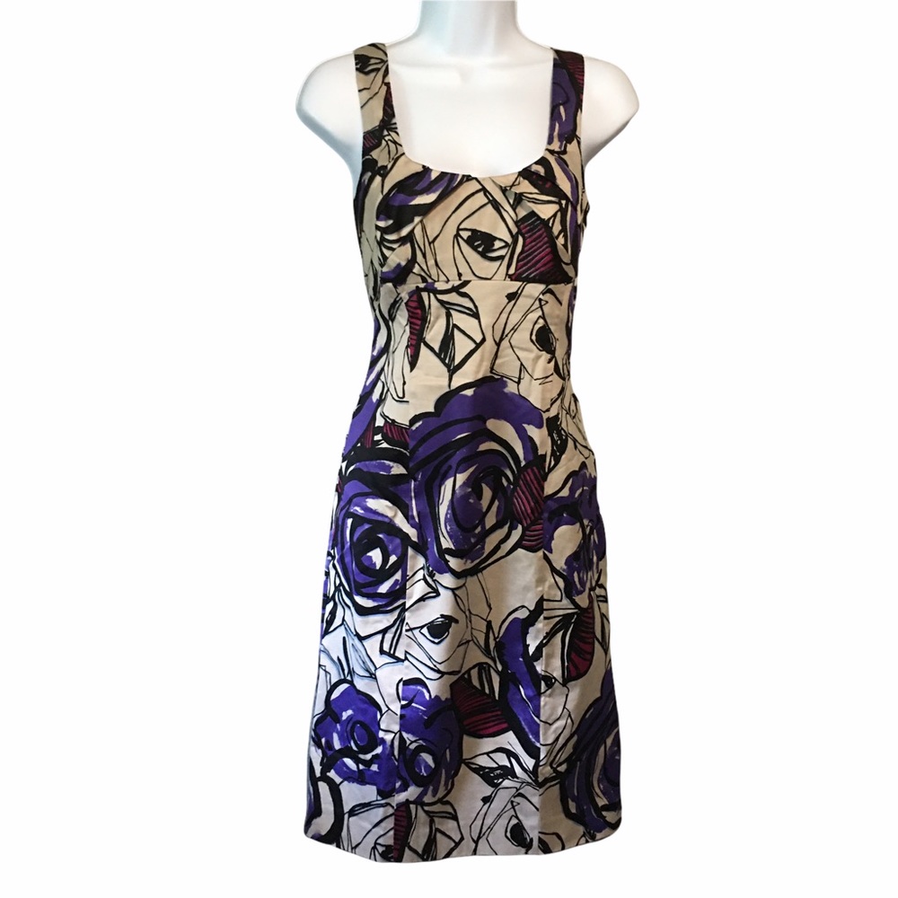 COAST SZ 12 MULTICOLOR DRESS MILKMAID BABYDOLL WHIMSYGOTH SLEEVELESS PSYCHEDELIC